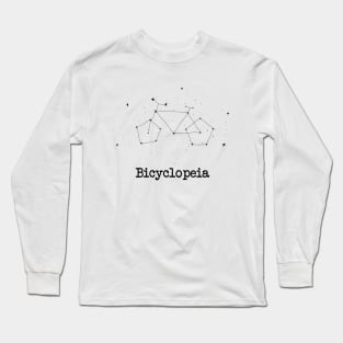 Bicyclopeia – Bicycle star constellation - hand drawn Long Sleeve T-Shirt